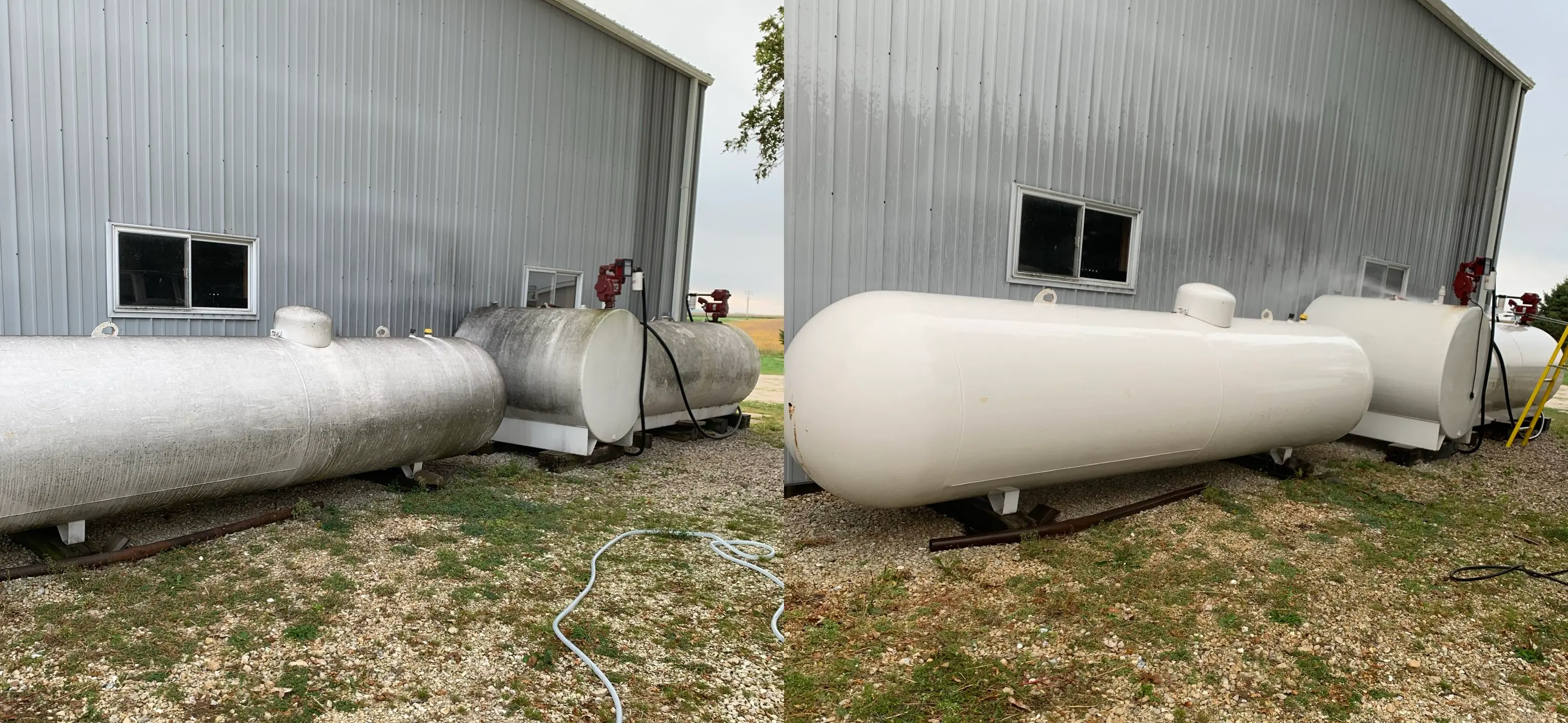 Shed before/after